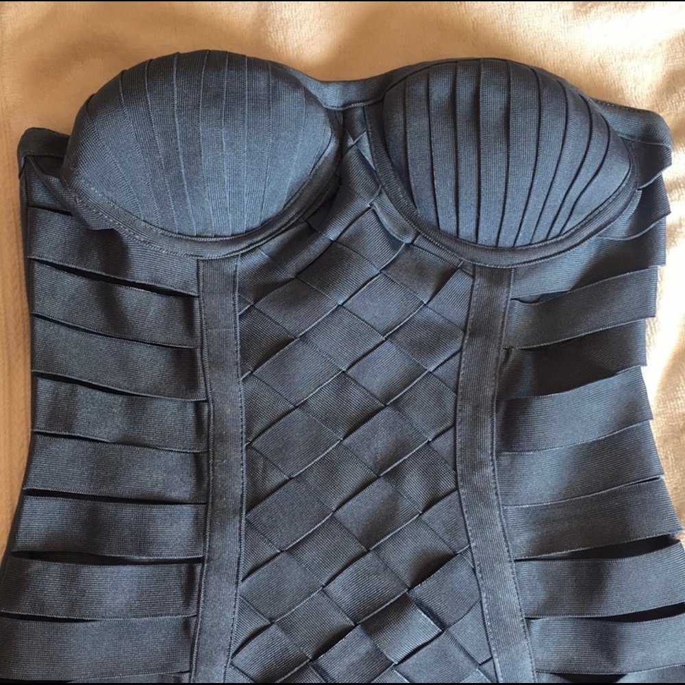 Strapless Body-con Dress. - Picture 2 of 3